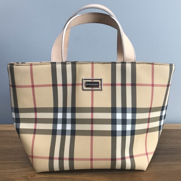 Burberry Handbags - Burberry Nova Check Small Tote Bag Purse